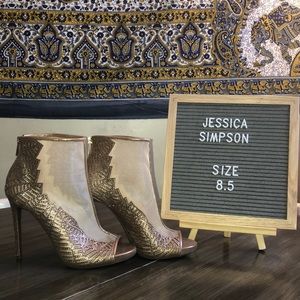 Jessica Simpson Rose Gold Heels 8.5